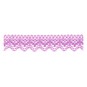 Lilac 25mm Scallop Cotton Lace Trim by the Metre image number 1