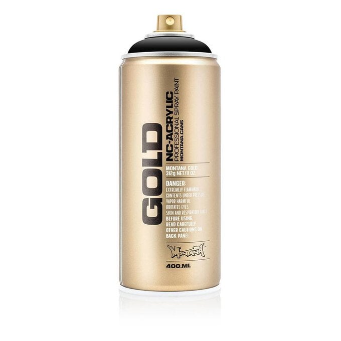 Montana Gold Shock Black Spray Can 400ml image number 1