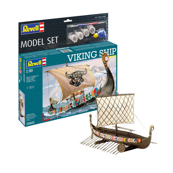 Revell Viking Ship Model Set 1:50 image number 3