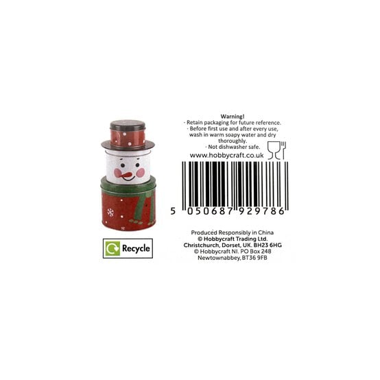 Snowman Baking Tins 3 Pack  image number 4