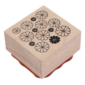 Daisy Wooden Stamp 3.8cm x 3.8cm image number 2
