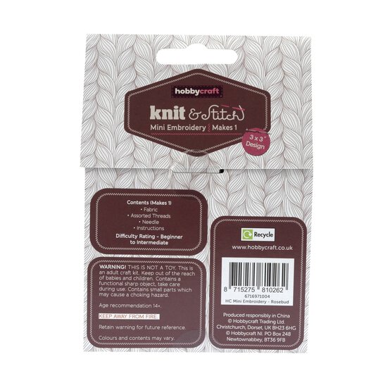 Rosebud Mini Embroidery Kit image number 5