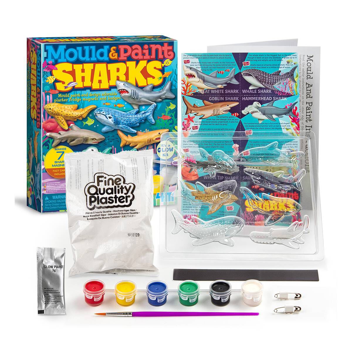 Sharks Mould and Paint Kit Hobbycraft