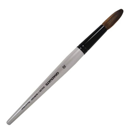 Daler-Rowney Pony & Synthetic Round Graduate Brush Size 30 White image number 1