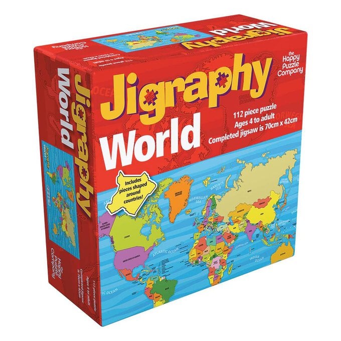World Jigraphy Puzzle 112 Pieces image number 1