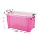 Whitefurze Allstore 2.6 Litre Transparent Pink Storage Box  image number 5