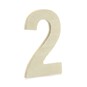 Small Wooden Number 2 6.5cm image number 1