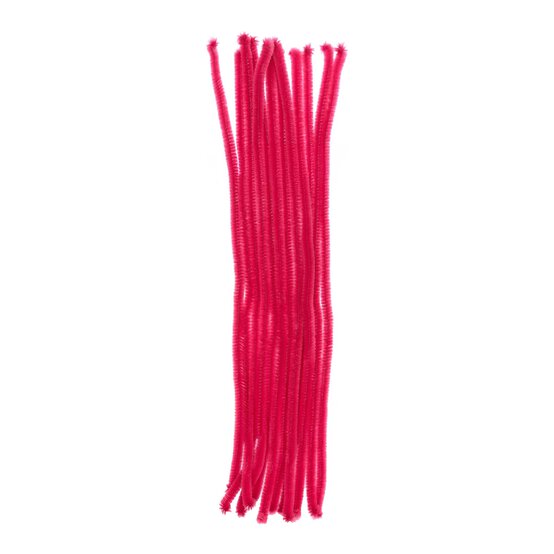 Dark Pink Pipe Cleaners 12 Pack image number 1