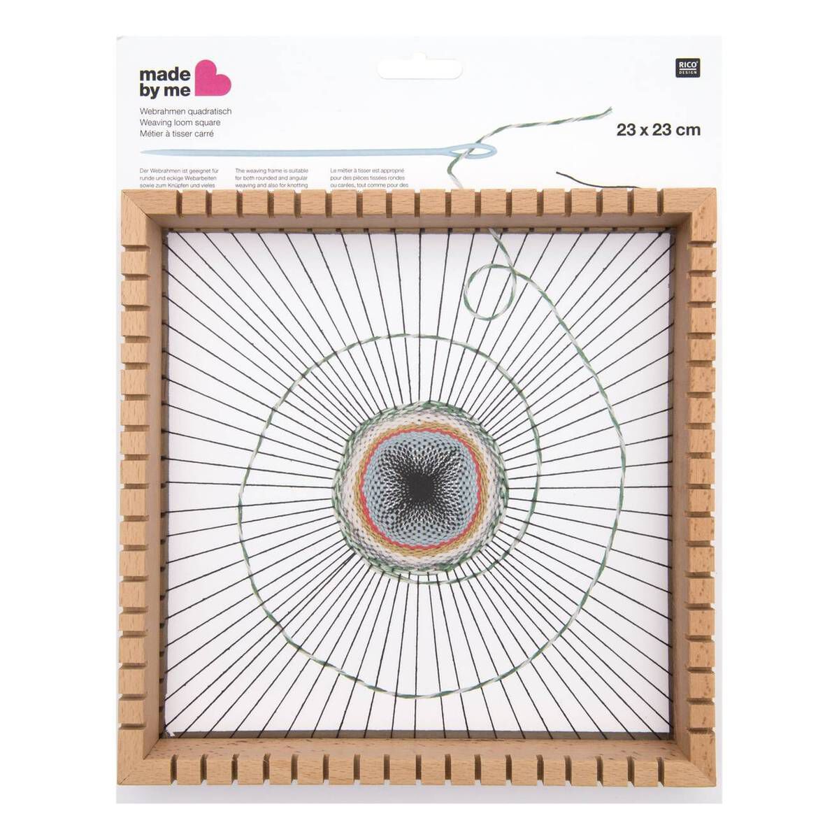 Rico Square Weaving Loom 23cm x 23cm Hobbycraft