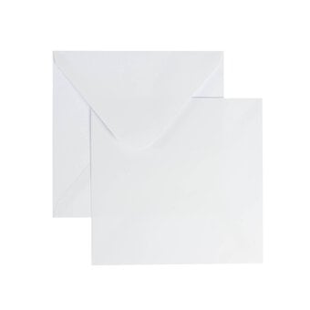 White Envelopes 6 x 6 Inches 50 Pack