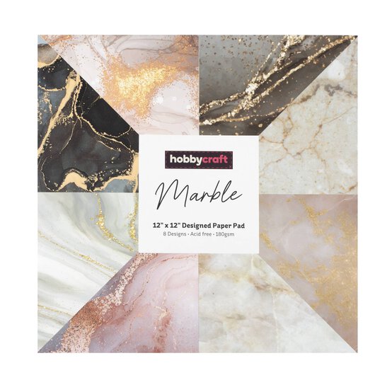 Marble Paper Pad 12 x 12 Inches 24 Pack image number 4