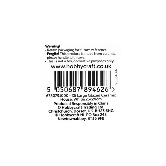 Large Glazed Ceramic House 28cm image number 6