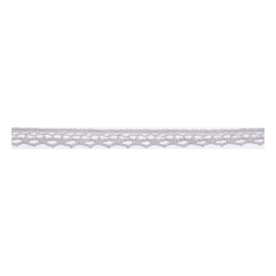 White Cotton Lace Point Ribbon 10mm x 5m image number 1