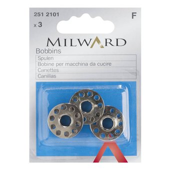 Milward Universal Class 15k Metal Bobbins 3 Pack