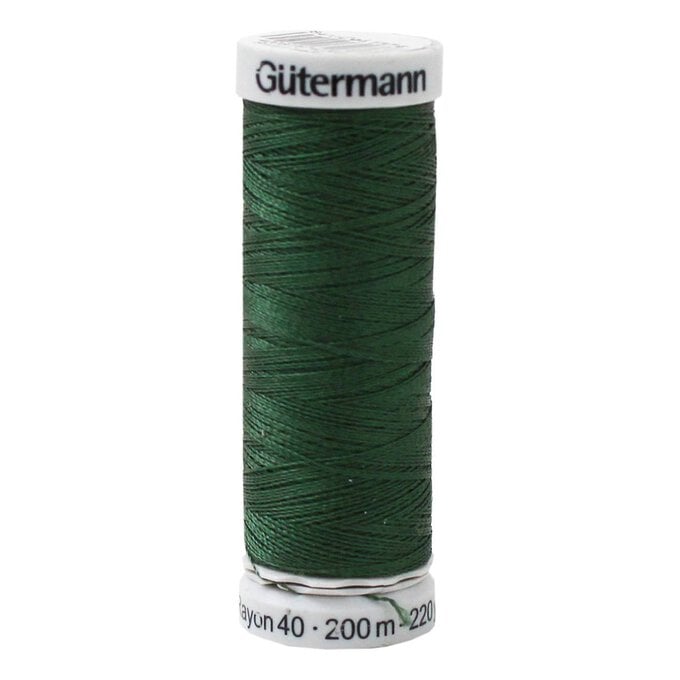 Gutermann Green Sulky Rayon 40 Weight Thread 200m (1174) image number 1