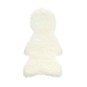 Doll&rsquo;s House White Faux Fur Rug  image number 1