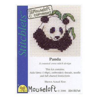 Mouseloft Stitchlets Panda Cross Stitch Kit