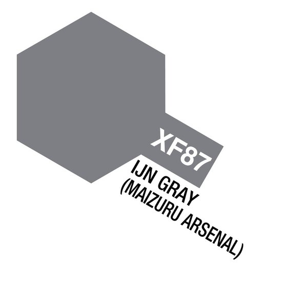 Tamiya Colour Grey Acrylic Paint 10ml (XF-87) image number 2