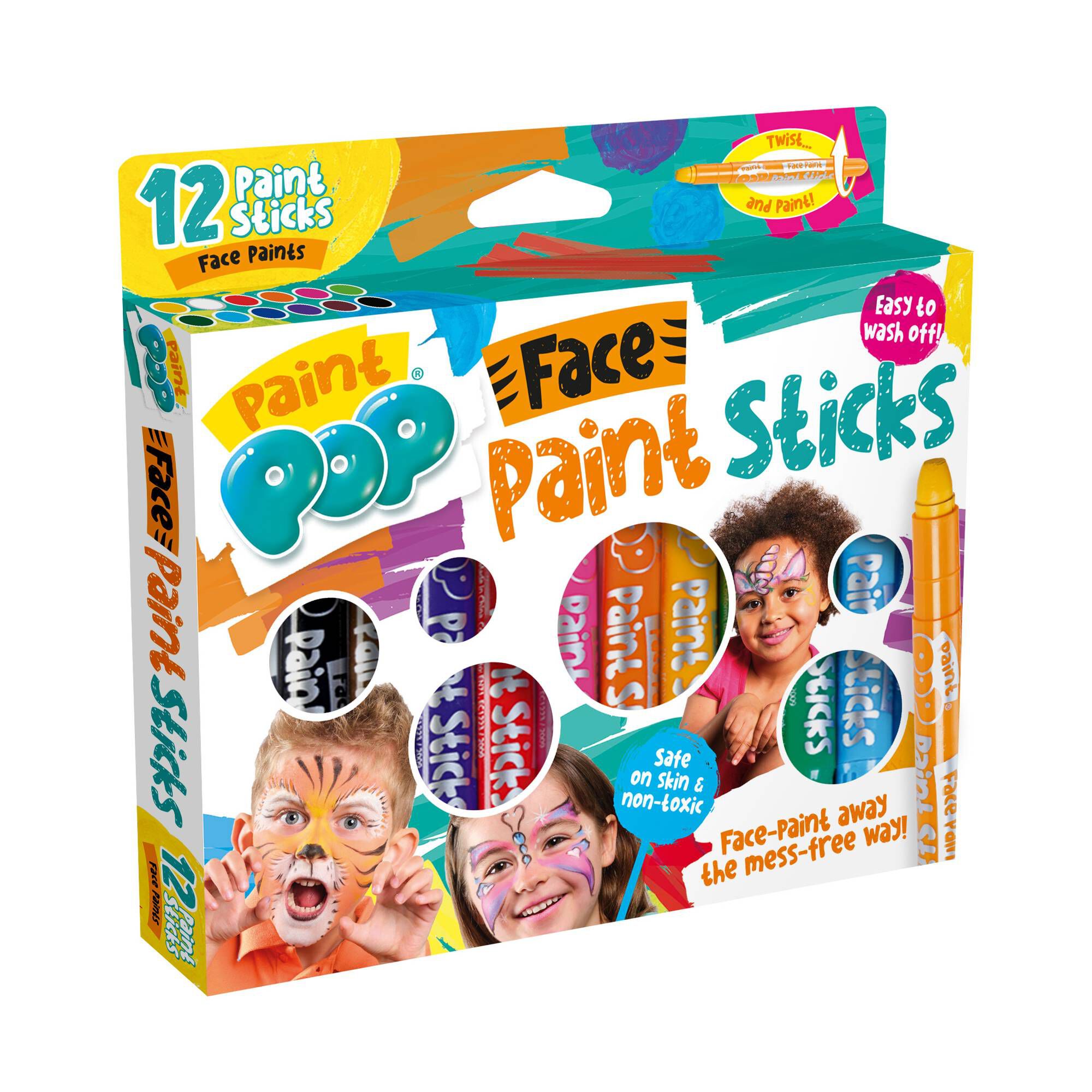 Paint Pop Face Paint Sticks 12 Pack Hobbycraft