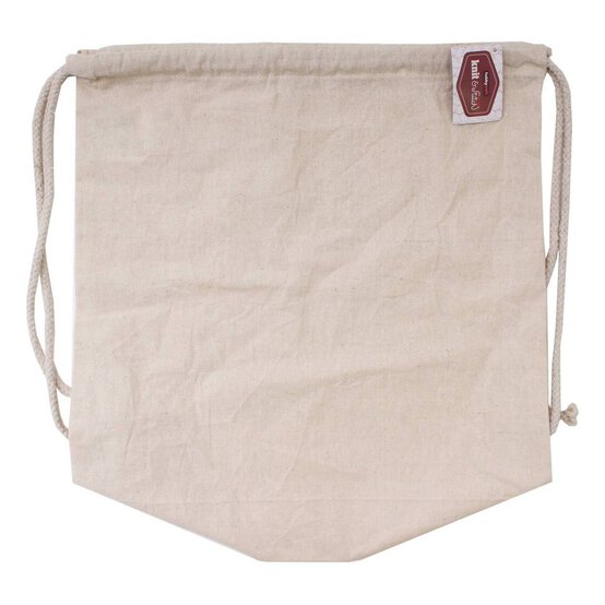 Natural Cotton Drawstring Bag image number 2