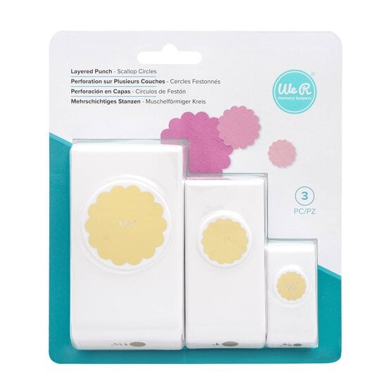 We R Makers Scallop Circle Layered Punches 3 Pack image number 1