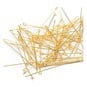 Beads Unlimited Gold Plated Eyepins 50mm 100 Pack image number 1