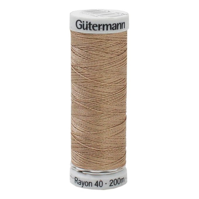 Gutermann Brown Sulky Rayon 40 Weight Thread 200m (1128) image number 1