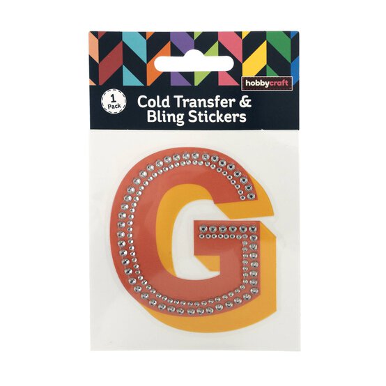 Cold Transfer and Bling Letter G Sticker Set image number 1