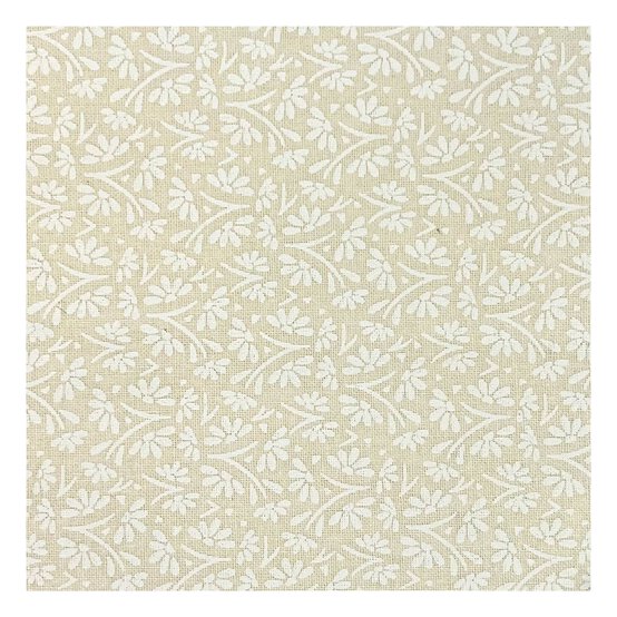 Ivory Flower Stem Cotton Fabric by the Metre image number 2