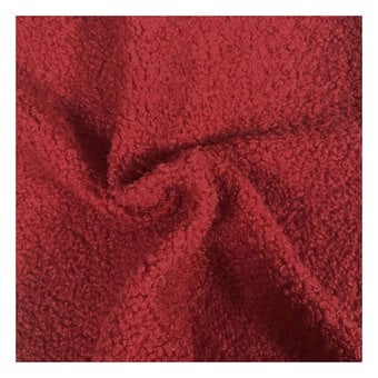 Red Teddy Fabric by the Metre