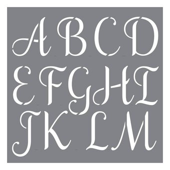 DecoArt Personally Yours Sophisticated Alphabet Stencil Set 7 Pack