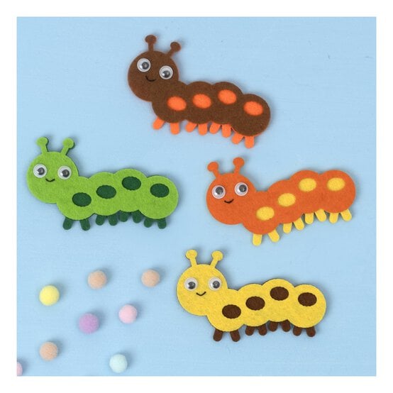 Felt Caterpillars 4 Pack image number 1