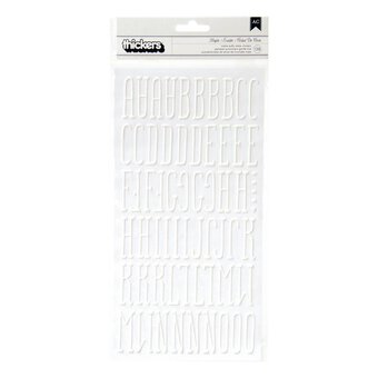 Maple Matte Puffy Letter Thickers Stickers 138 Pieces