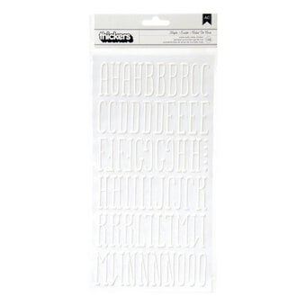 Maple Matte Puffy Letter Thickers Stickers 138 Pieces