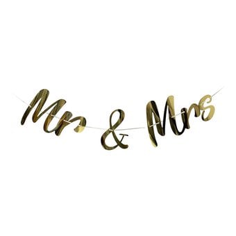 Gold Mr and Mrs Bunting 2m
