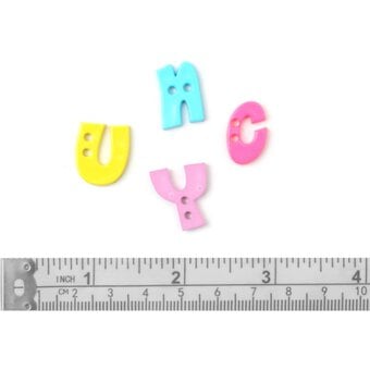 Trimits Bright Alphabet Craft Buttons 20g image number 3