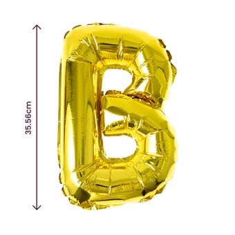 Gold Foil Letter B Balloon image number 2