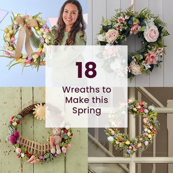How To Make An Easy Decorative Mesh Wreath With Cotton Pods And Succulents  - Seeing Dandy Blog