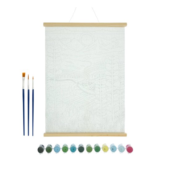 Mountain Vista Paint by Numbers Canvas Roll image number 4