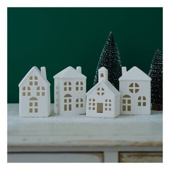 Ceramic Houses 4 Pack 