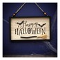 Happy Halloween Wooden Plaque 25cm x 15cm image number 1