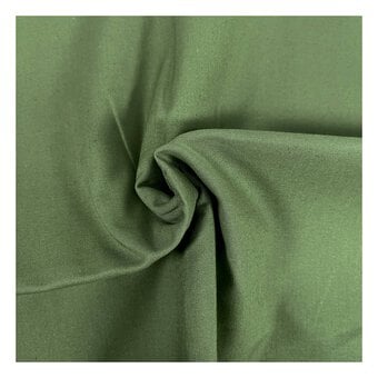 Dark Olive Organic Premium Cotton Fabric by the Metre