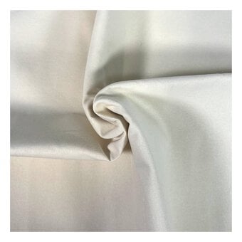 Cream Cotton Homespun Fabric by the Metre
