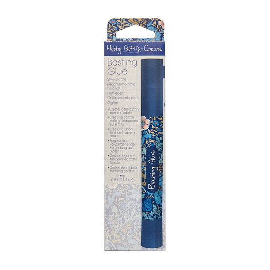 Blue Woodblock Floral Basting Pen  image number 1
