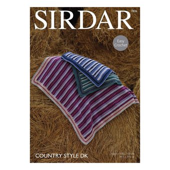 Sirdar Harrap Tweed DK Blankets Digital Pattern 7826
