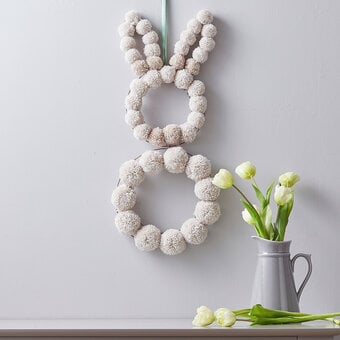 How to Make a Pom Pom Bunny Wall Hanging