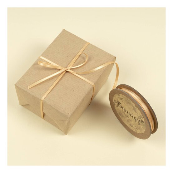 Gold Double-Faced Satin Ribbon 3mm x 5m image number 3