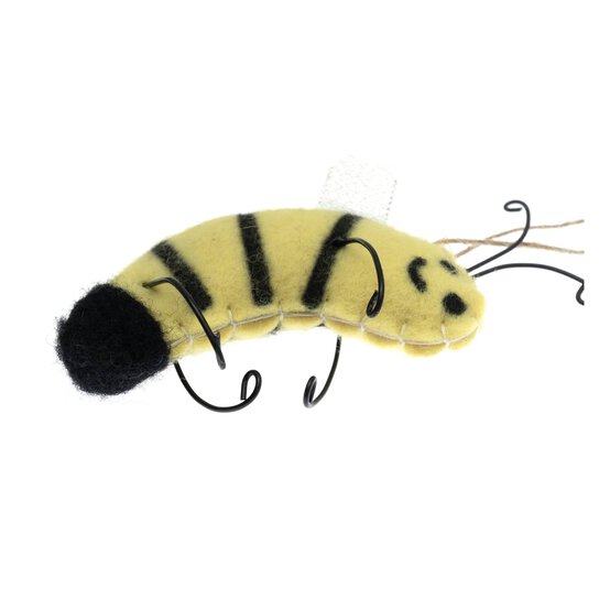 Hanging Felt Bee Decoration 12cm image number 3