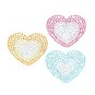 Heart Iron-On Gem Motifs 3 Pack image number 1