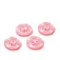 Hemline Pink Basic Scalloped Edge Button 4 Pack image number 1